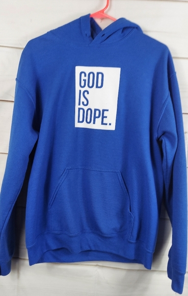 God is Dope Other - Blue God is Dope hoodie ,medium
